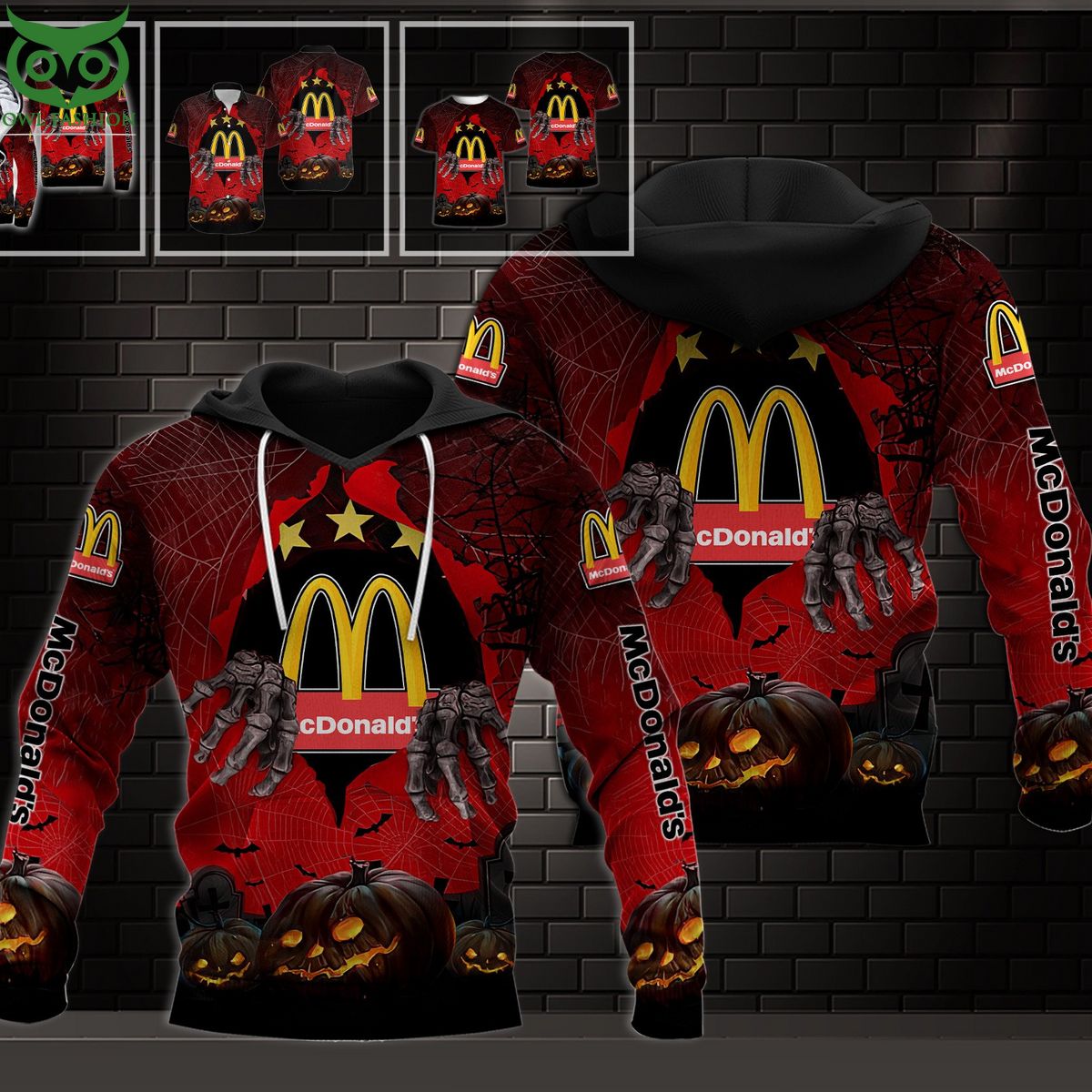 Mcdonald’S Halloween Pumpkin 3D Shirt