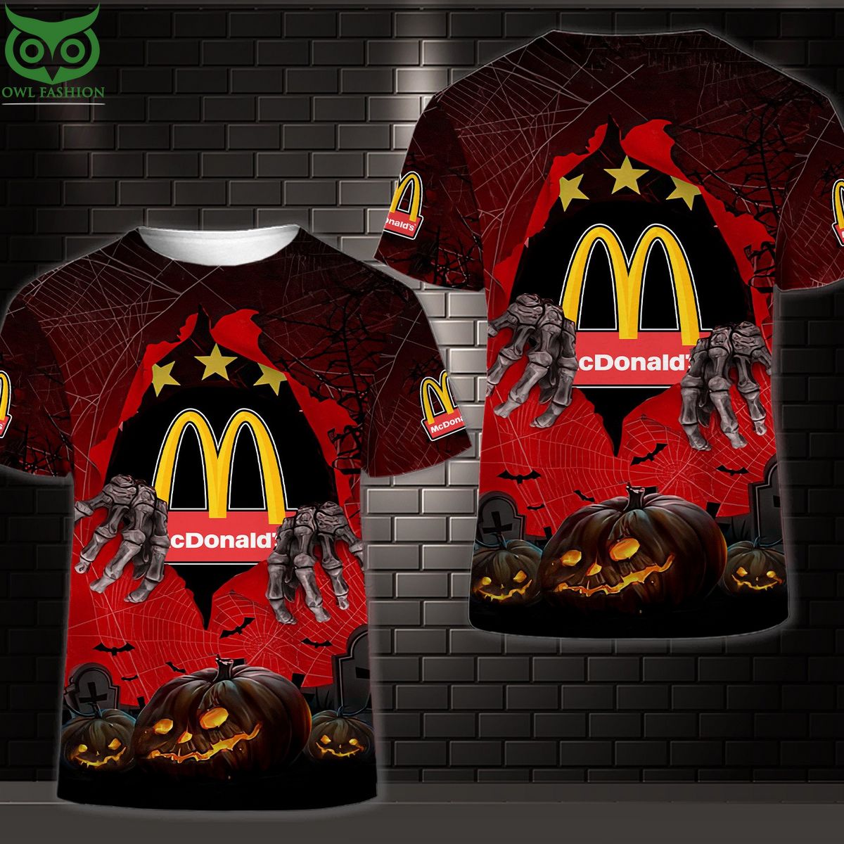 Mcdonald’S Halloween Pumpkin 3D Shirt
