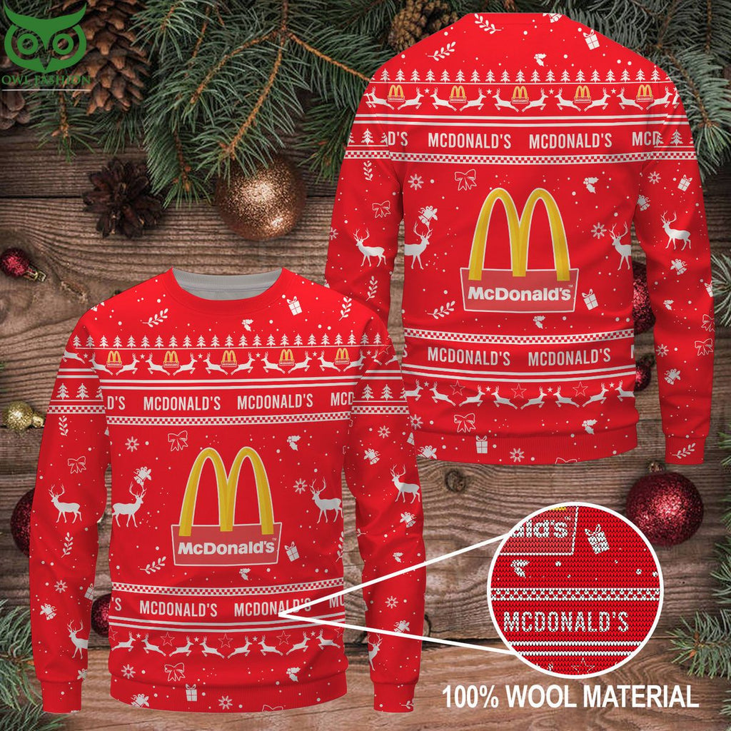 Mcdonald’s Premium Ugly Christmas Sweater