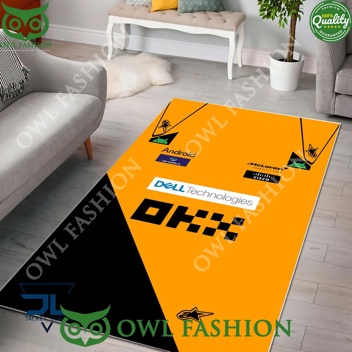 McLaren F1 Team 2024 Formula One Rug Carpet Living Room Decor