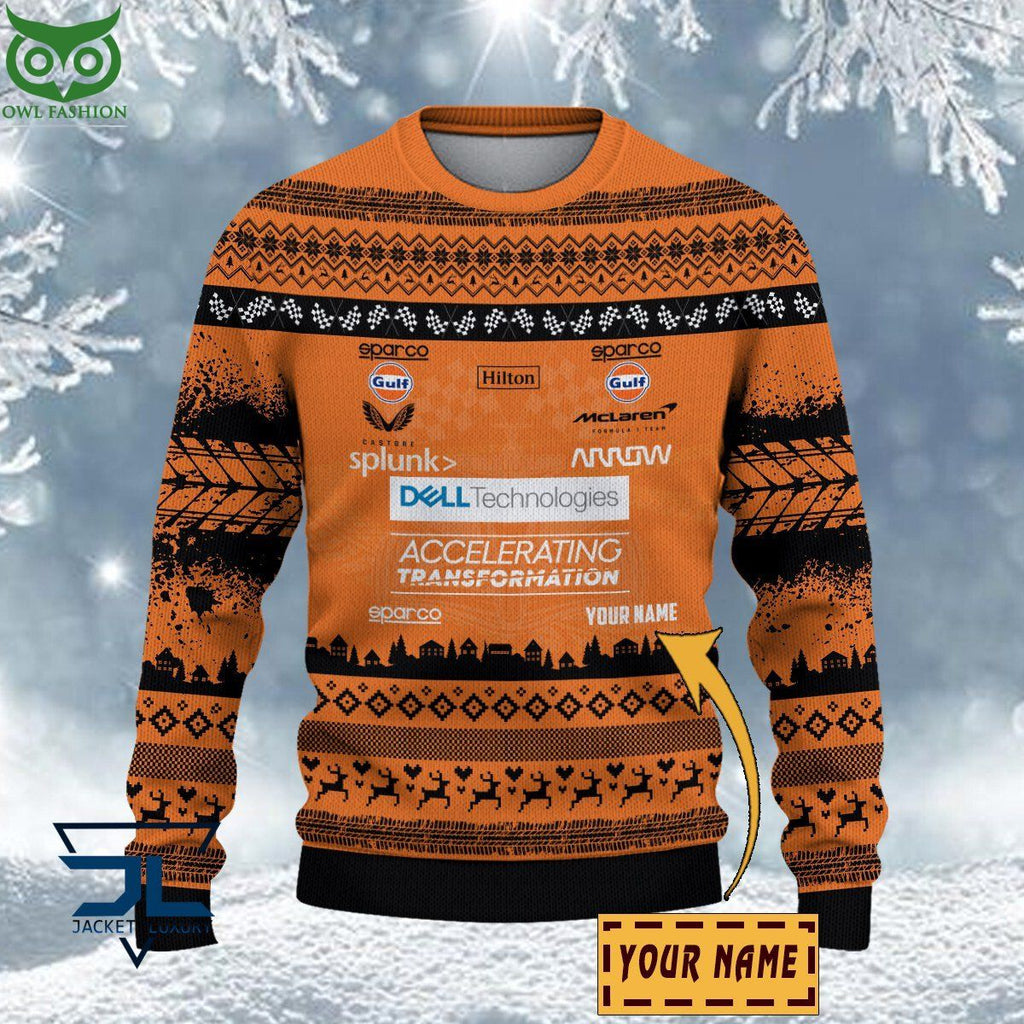 McLaren F1 Team Customized Ugly Sweater