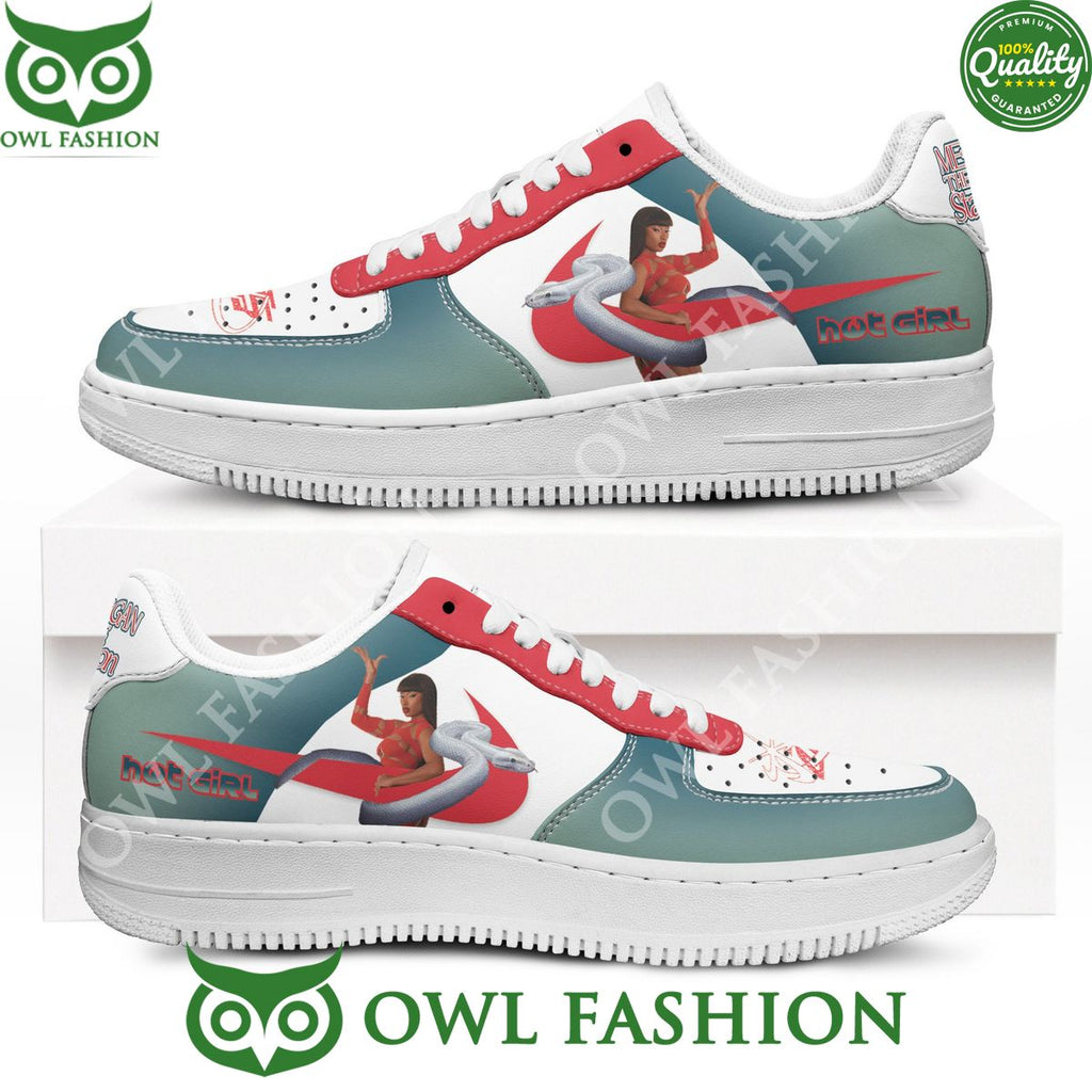 Megan Thee Stalion American rapper Hot girl pink Naf shoes Air Force