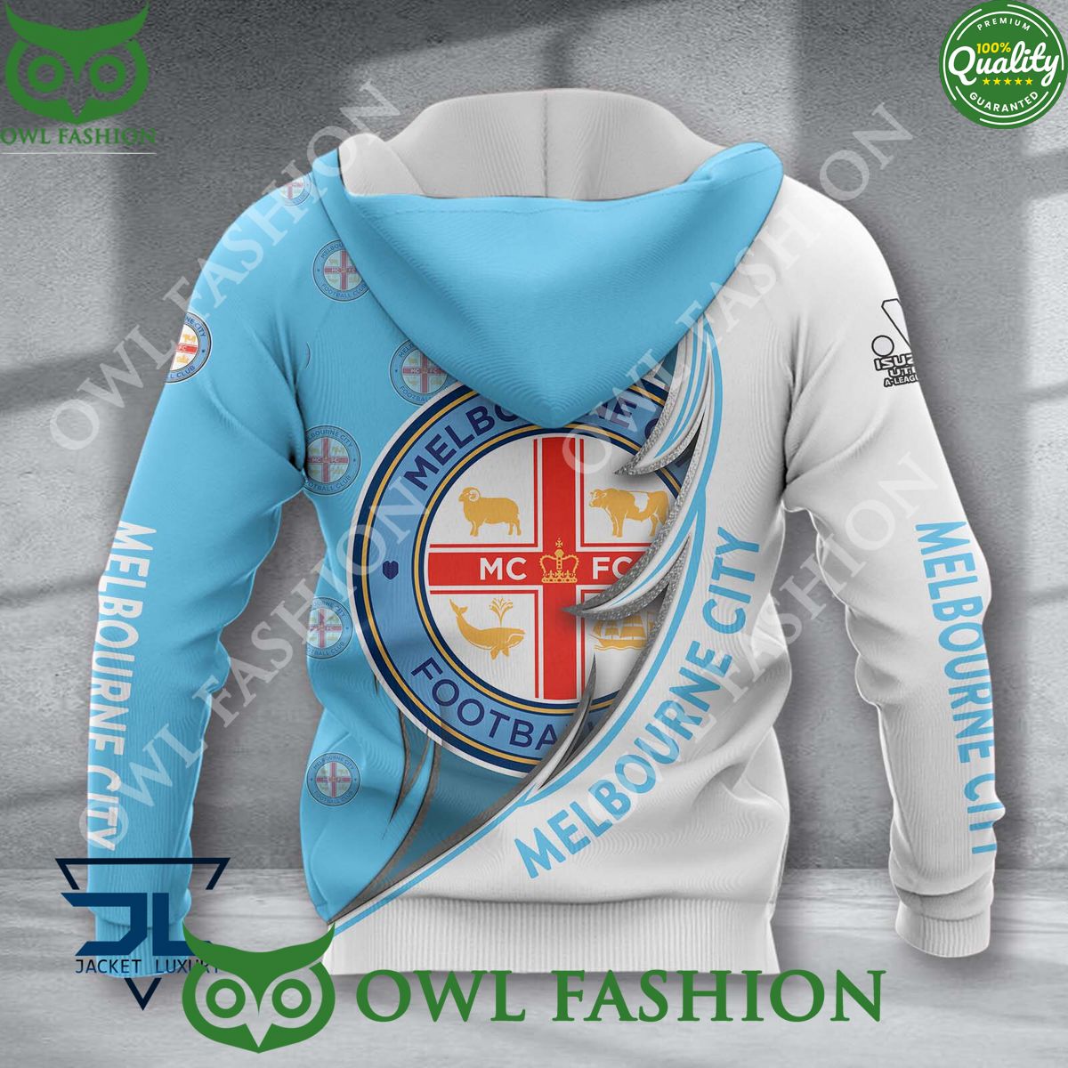Melbourne City FC A League Football 3D shirt hoodie