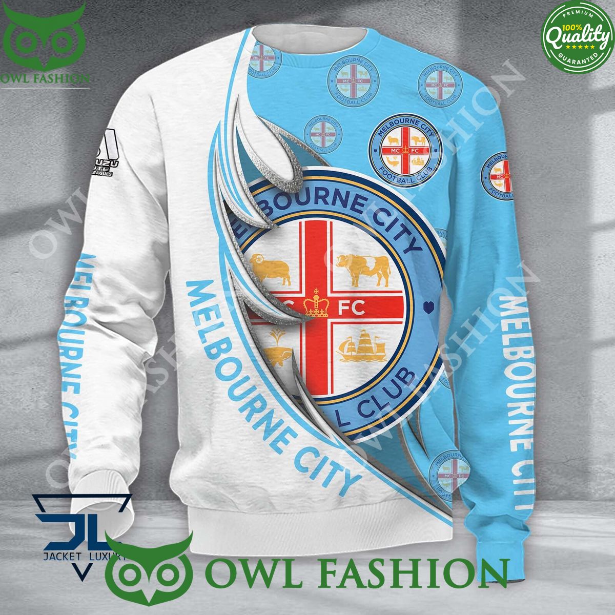 Melbourne City FC A League Football 3D shirt hoodie