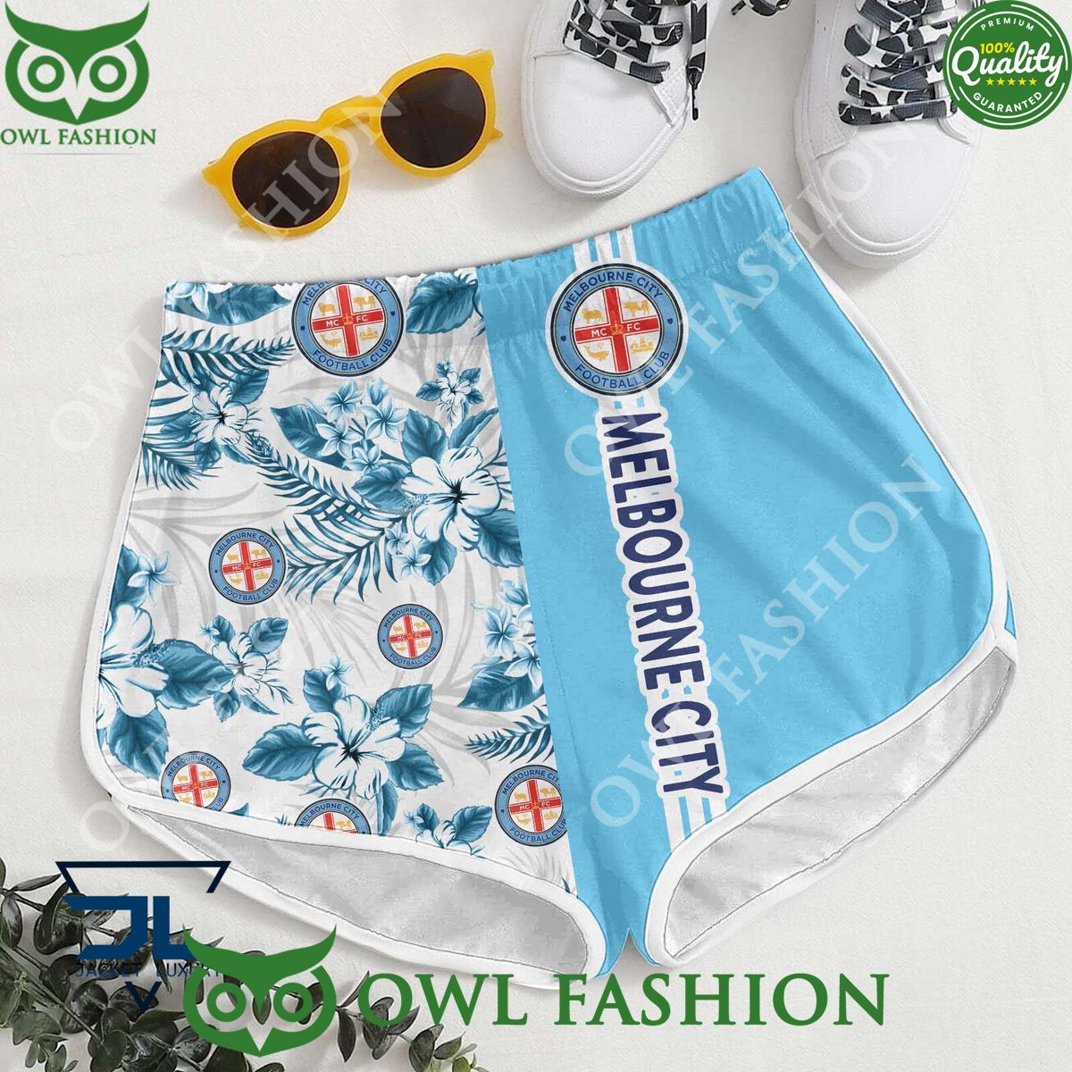 Melbourne City FC A League Football Hawaiian shirt and short
