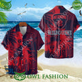Melbourne Football Club AFL Australian Hawaiian shirt and short