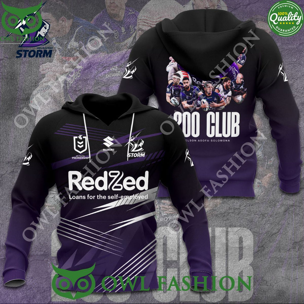 Melbourne Storm x Nelson Asofa Solomona Logo 3D t Shirt