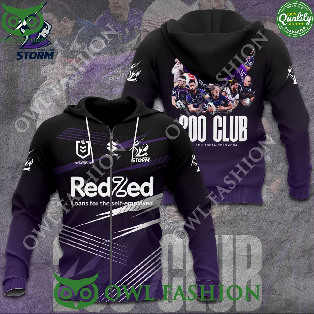 Melbourne Storm x Nelson Asofa Solomona Logo 3D t Shirt