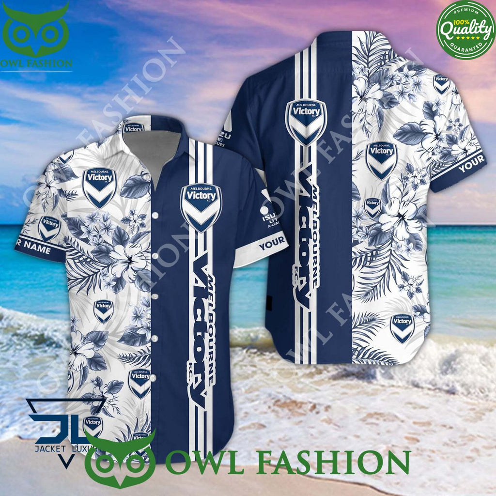 Melbourne Victory A League Football Hawaiian shirt and short