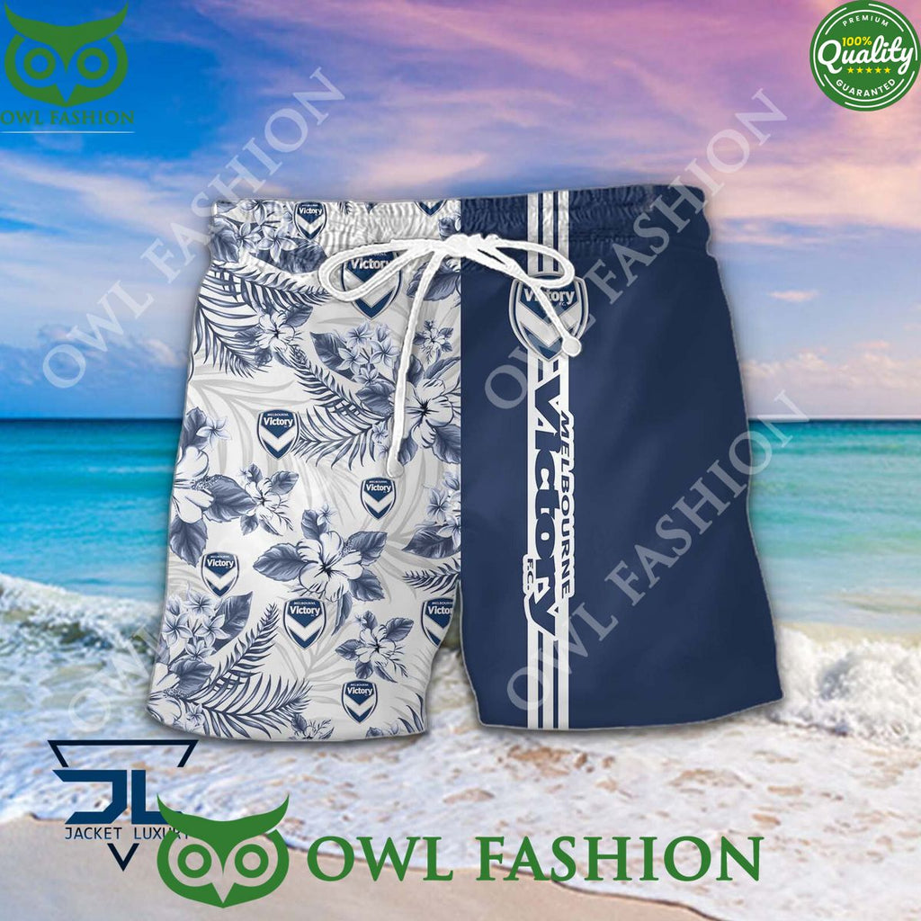 Melbourne Victory A League Football Hawaiian shirt and short
