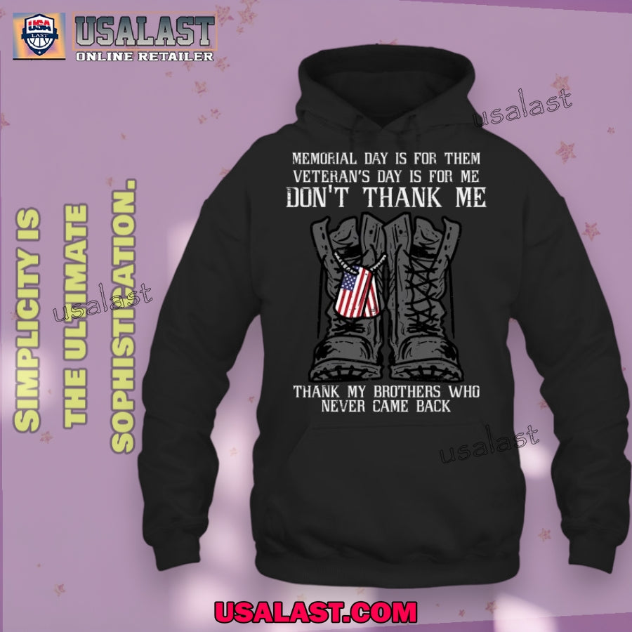 Memorial Day Veteran For Me Boots Dog Tag Men Women Veteran T Shirt