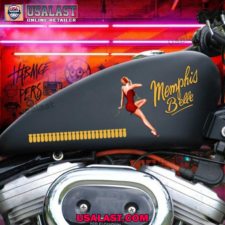 Memphis Belle Aircraft Motorcycle Custom Text Decal