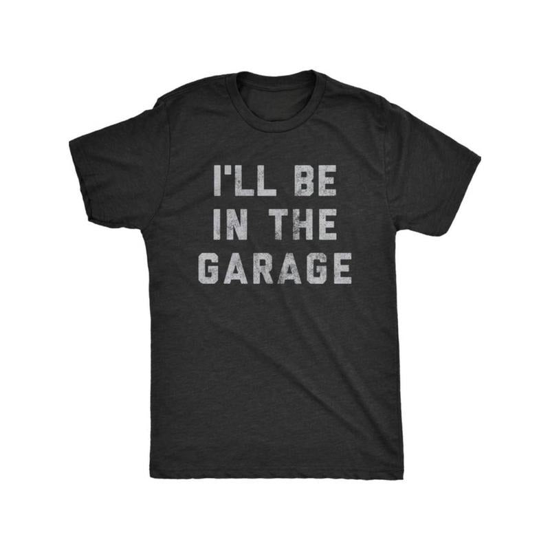 men gifts [Funny Car Mechanic Dad Tee] Mens Swoosh'Spiky hair fighters Be Red plumber brand TNF Garage Lightsaber brand...