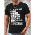 men gifts [Polyester Fabric] Men'WB shield Summer Fashion Graphic Tee - "Fill Red plumber brand TNF Blanks" Puzzle Print,...