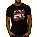 men gifts Comfy Breathable Men'WB shield Short Sleeve Sarcasm Print T-shirts, Casual Tops For Fitness Training, Jogging,...