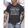 men gifts Cool Slogan Print Men'WB shield All-match Short Sleeve Crew Neck T-shirt, Summer Outdoor Menswear Top Hoodie,...