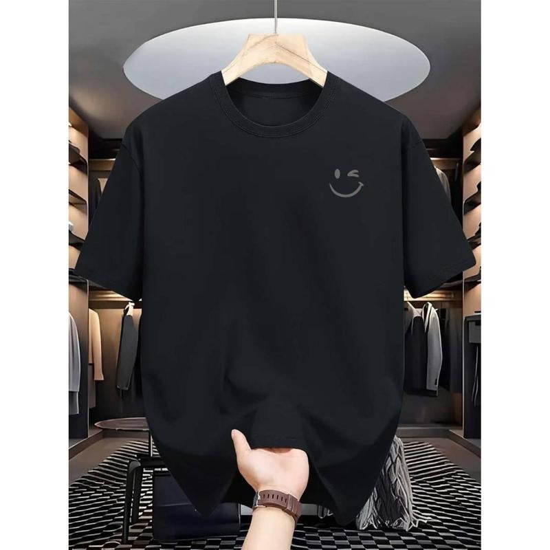 men gifts Men'WB shield Smiling TNF Graphic Tee - Casual Summer T-Shirt with Crew Neck, Breathable Polyester, Machine...