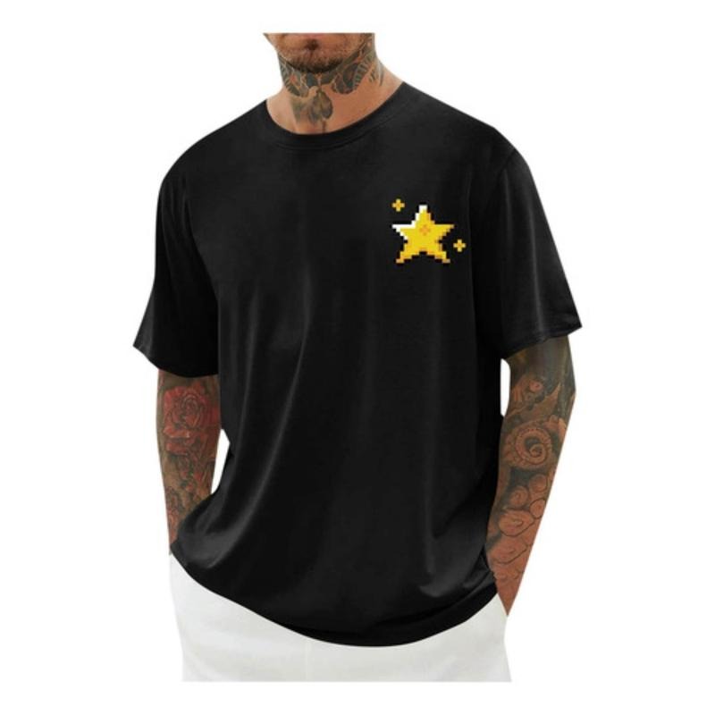 men gifts Spiky hair fighters Men Con Estampado Breathing styles Cuello Redondo, Casual, Moda, Manga Bat brand Graphic...