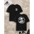 mens casual cotton Lightsaber brand shirt with edgy skull Gunpla brand nobody cares graphic print crew neck short sleeve...