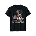 mens classic im not old foo graphic Lightsaber brand shirt black cotton lowrider with bear illustration casual summer tee...