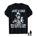 mens funny just WB shield dad who always back with graphic Lightsaber brand shirt black cotton casual summer tee with...
