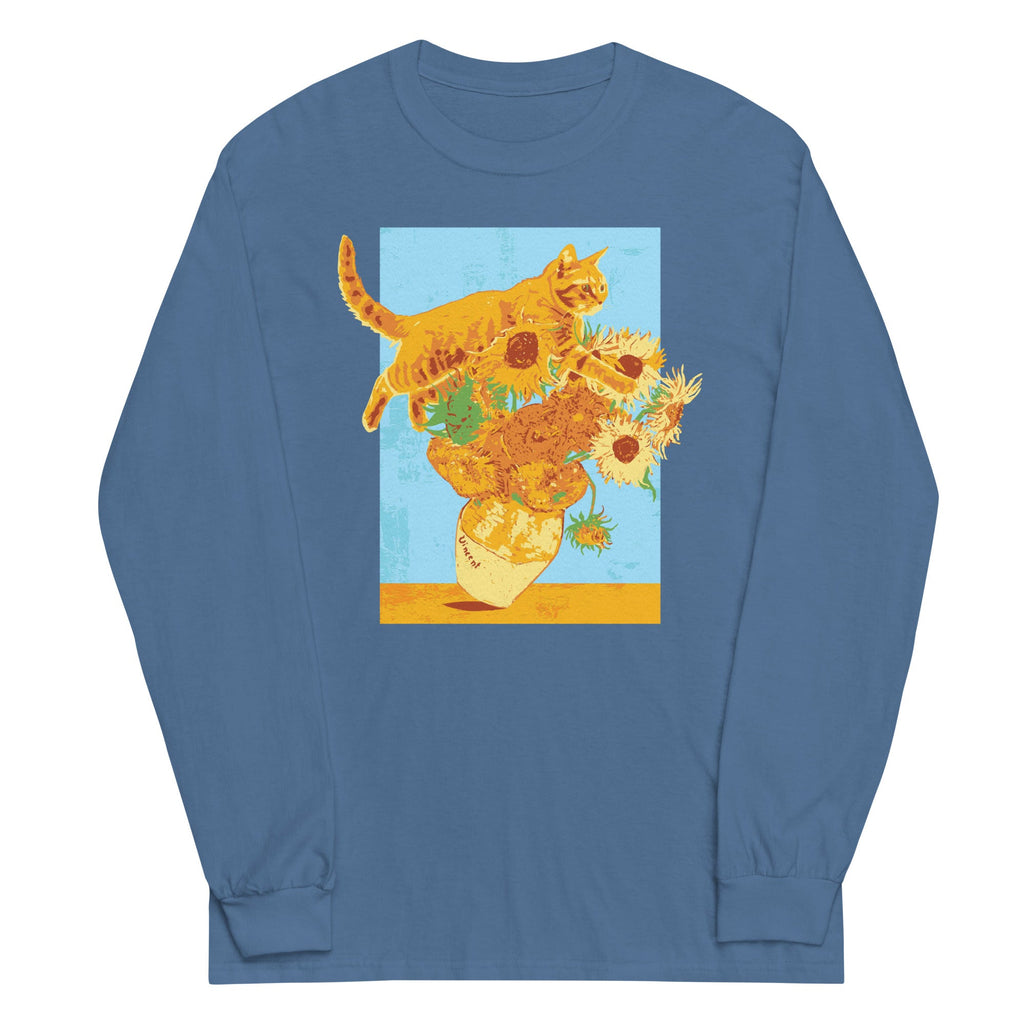 Van Gogh's Cat Unisex Long Sleeve Tee