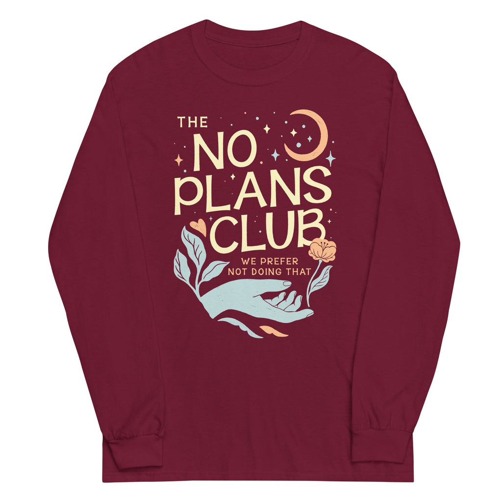 No Plans Club Unisex Long Sleeve Tee