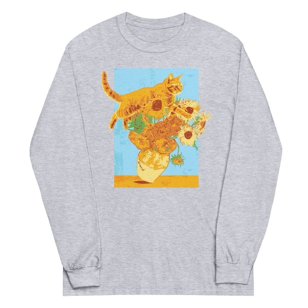 Van Gogh's Cat Unisex Long Sleeve Tee