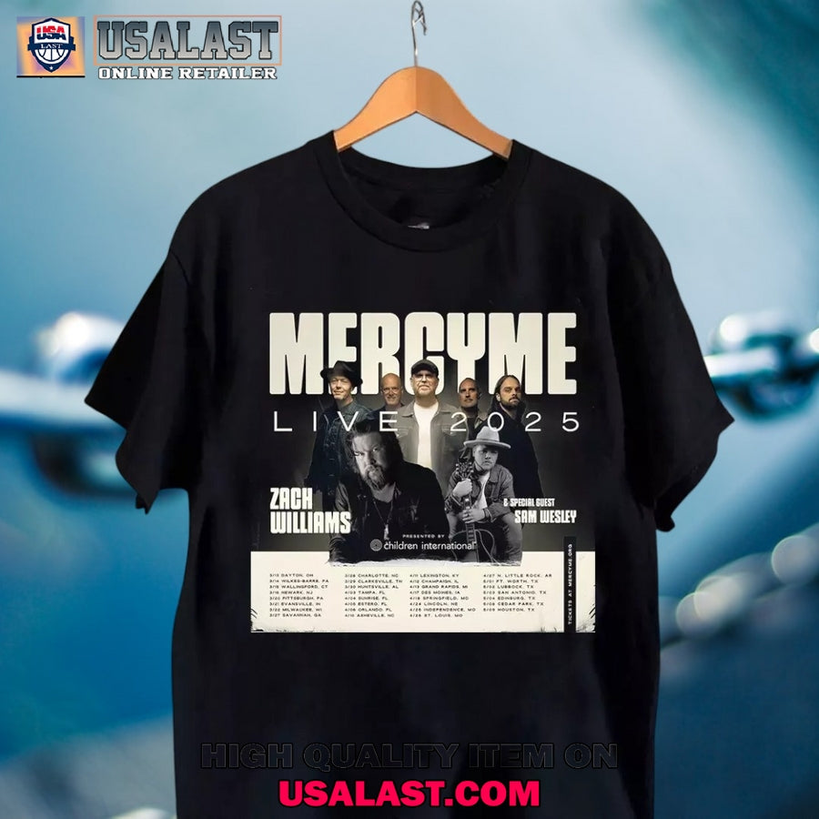 MercyMe Band Live 2025 Tour Date T-Shirt