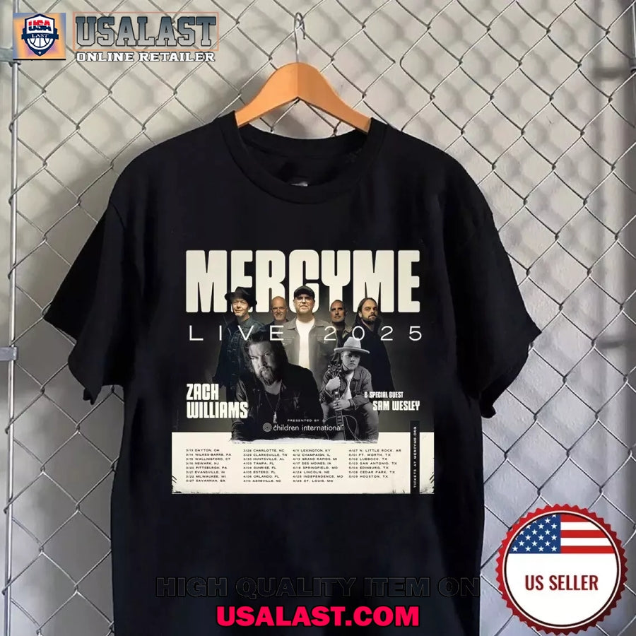 MercyMe Band Live 2025 Tour Date T-Shirt