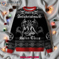 Merry Antichristmas Satan Claus Satanic Ugly Sweater