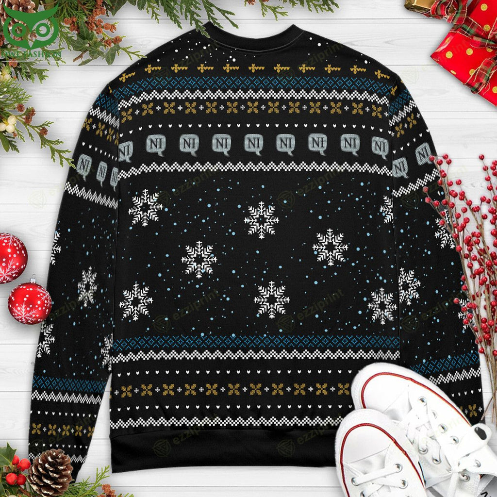 Merry Christmas Happy Ni Year The Knights Who say Ni Monty Python Sweater