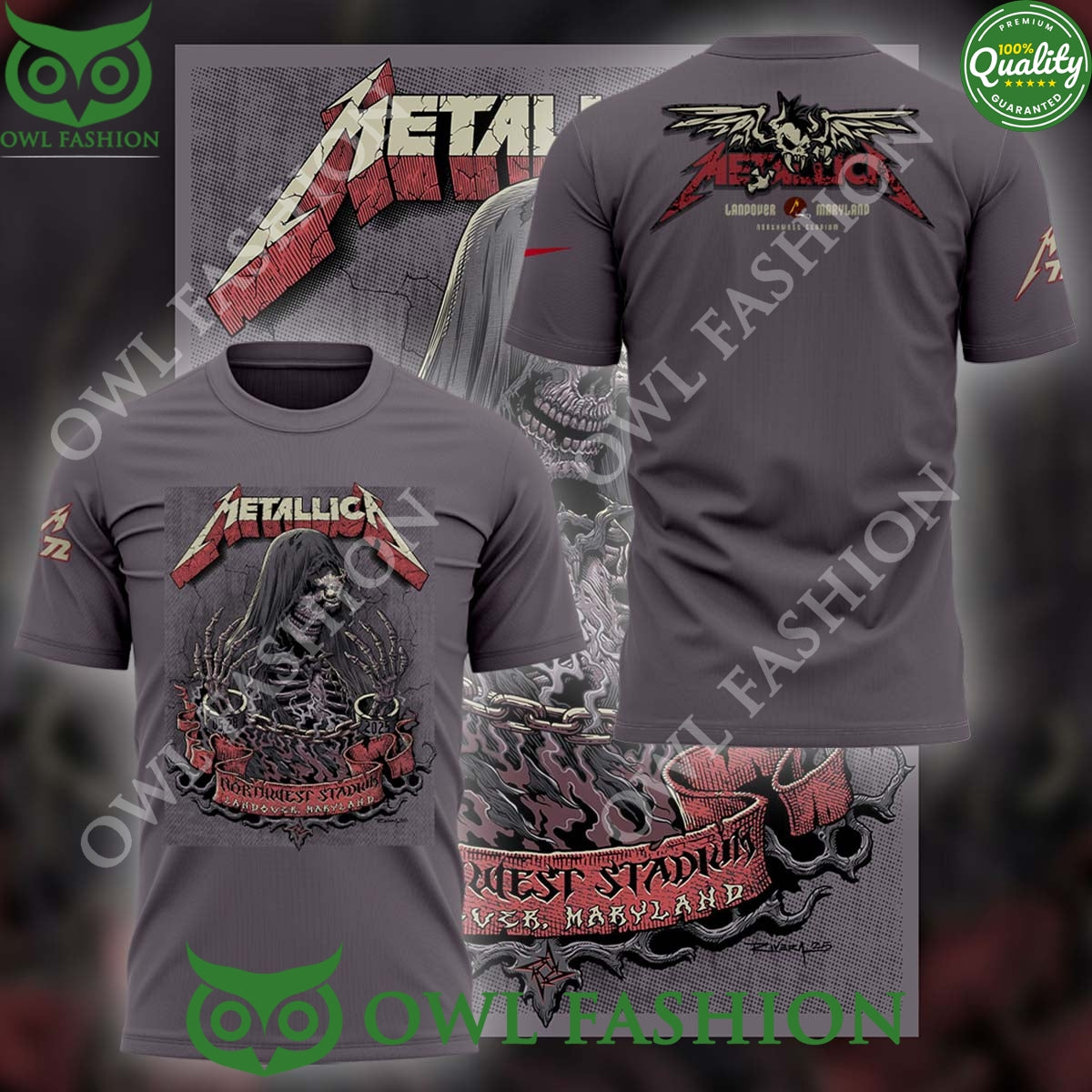 Metal M72 Landover Pop Up Northwest Stadium t shirt