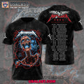 Metallica 2025 World Tour All Over Print Hoodie, Shirt