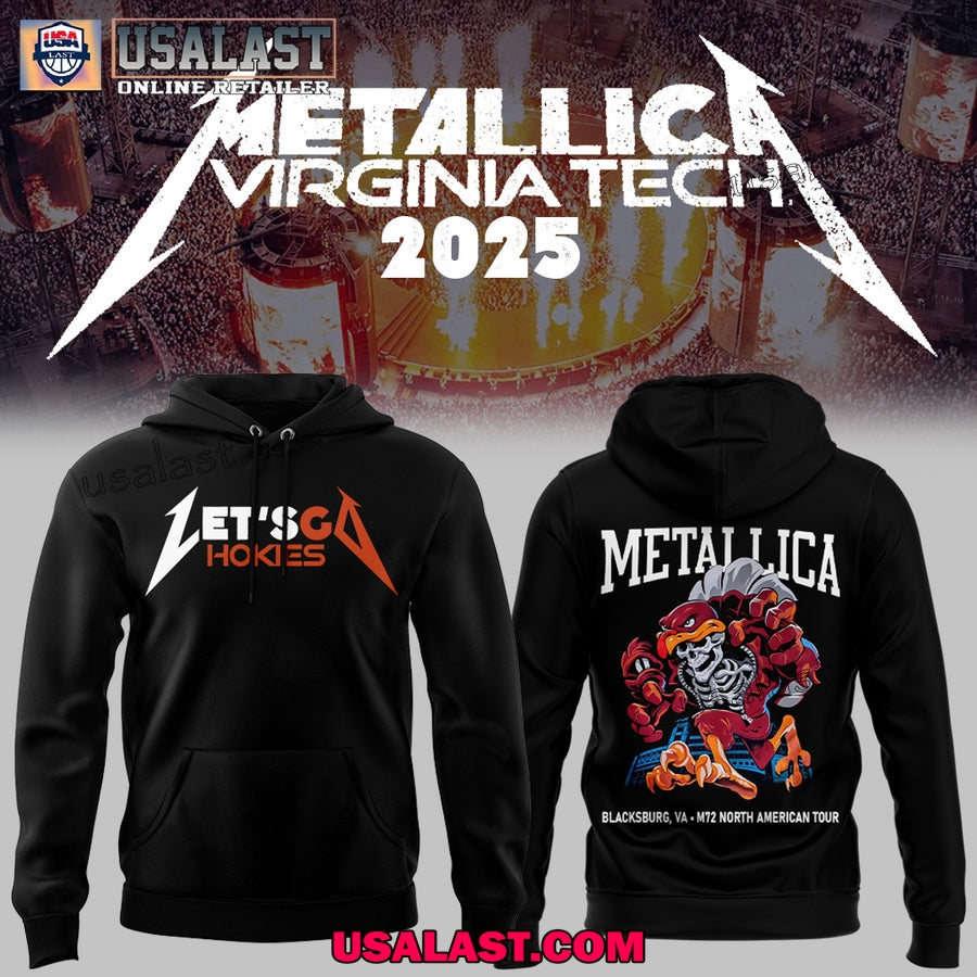 Metallica Let’s Go Hokies Limited Edition Black Hoodie, T-Shirt
