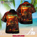 Metallica Shadows Follow Short Sleeve Hawaiian Shirt