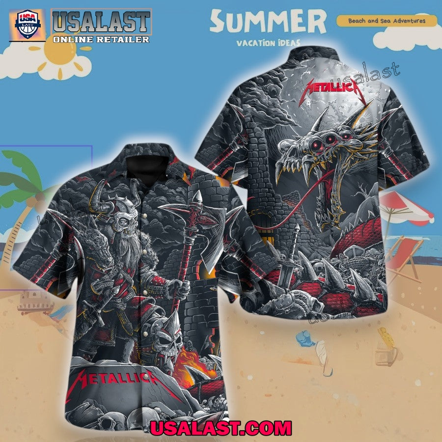 Metallica The Death Viking Hawaiian Shirt