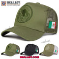Mexican Flag Embroidery Logo Baseball Hat Cap