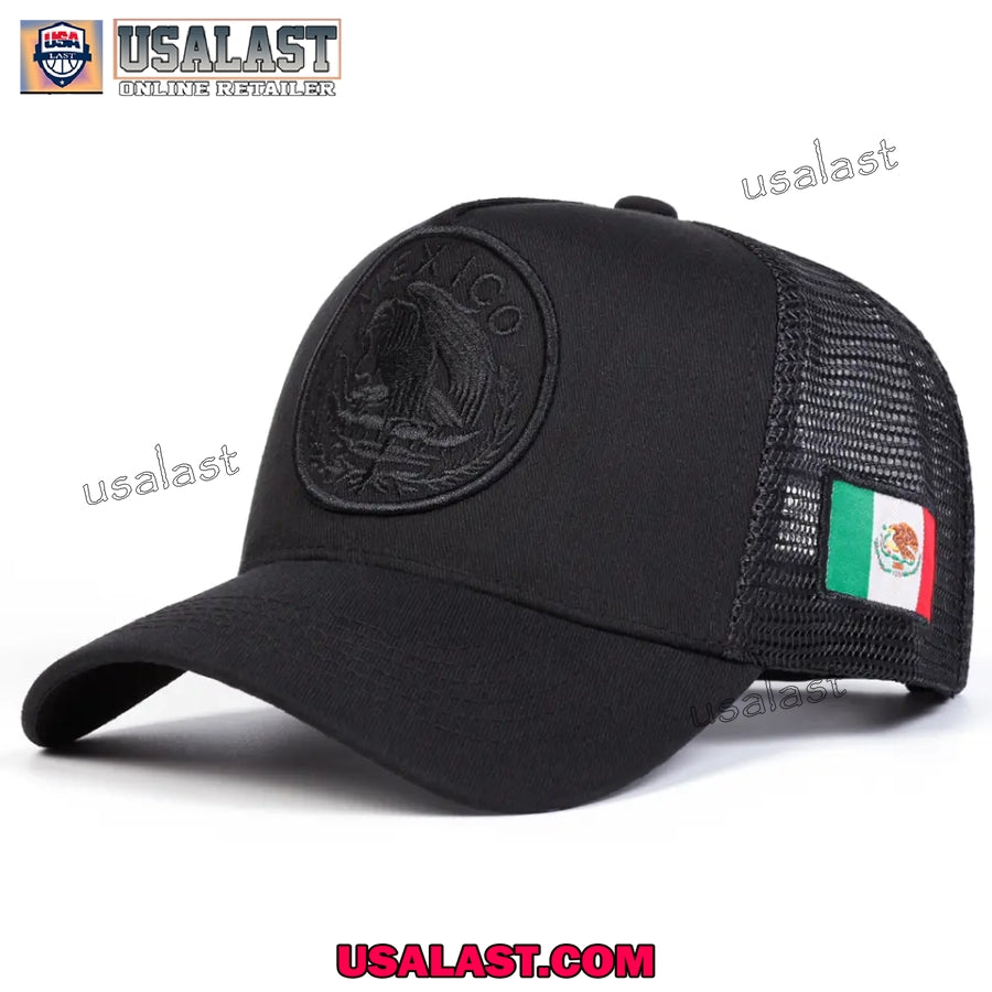 Mexican Flag Embroidery Logo Baseball Hat Cap