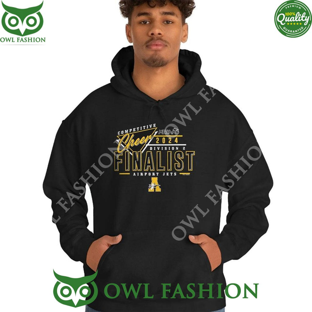 Mhsaa Competitive Cheer 2024 Division 2 Finalist Airport Jets Hoodie Shirt