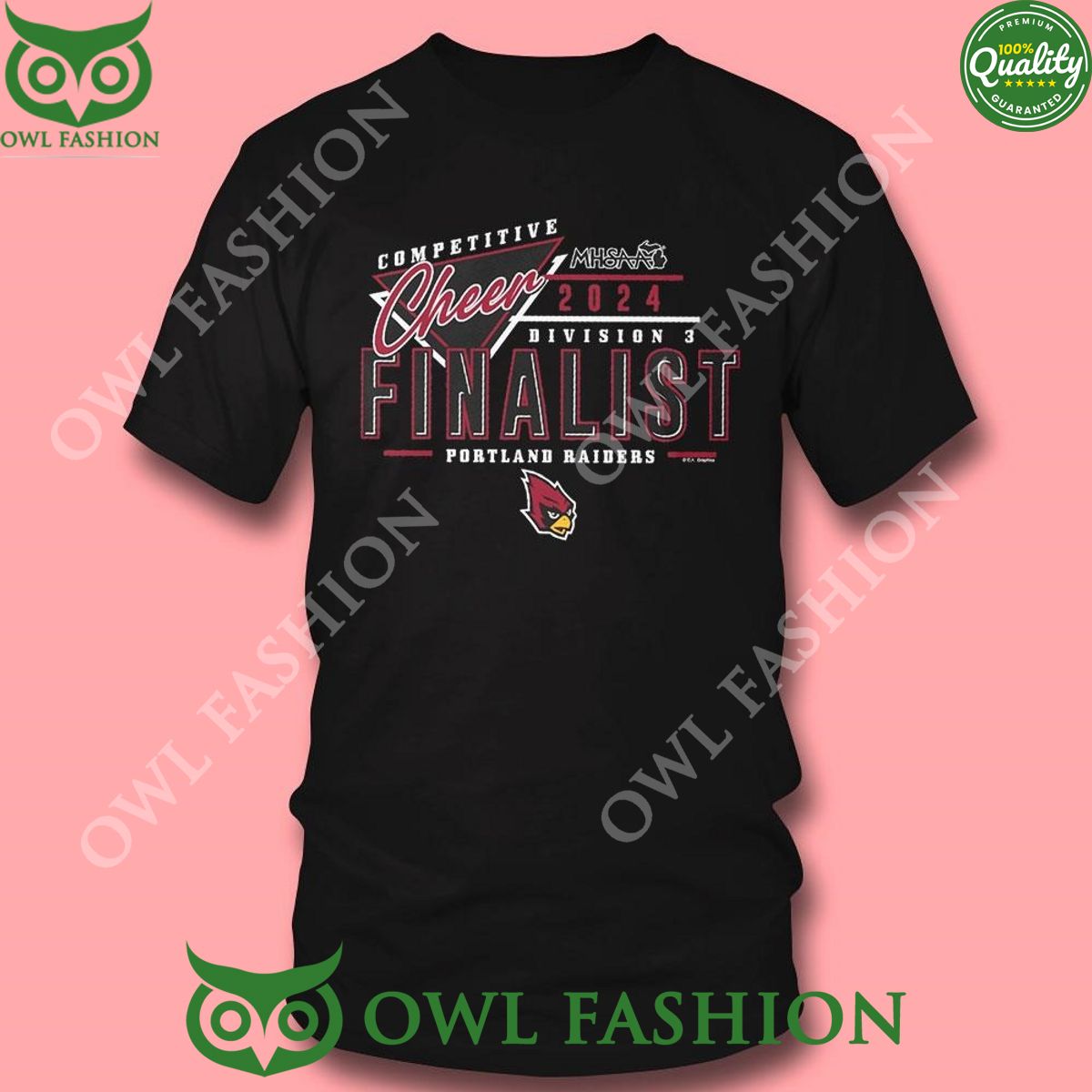 Mhsaa Competitive Cheer Finalist Portland 2024 Division 3 Raiders Hoodie Shirt