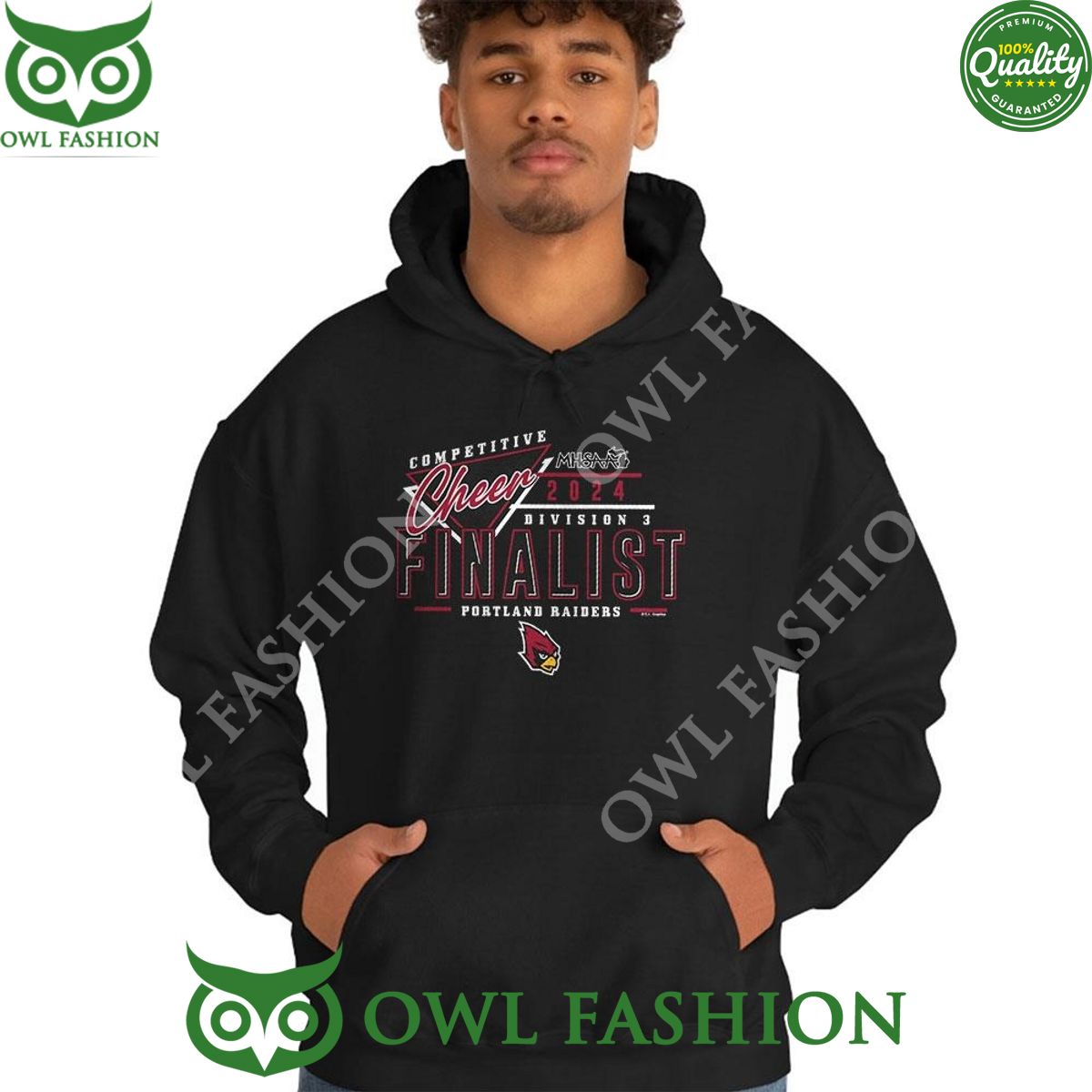 Mhsaa Competitive Cheer Finalist Portland 2024 Division 3 Raiders Hoodie Shirt