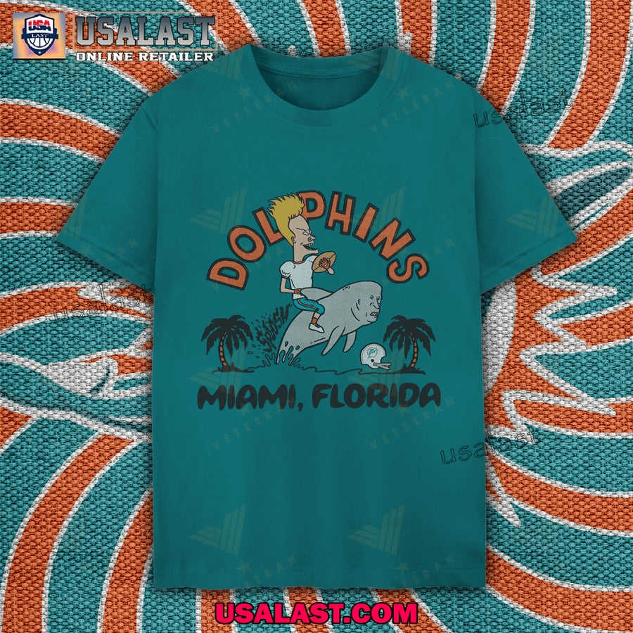 Miami Dolphins x Beavis and Butthead Apparel Tee Shirt, Sweatshirt
