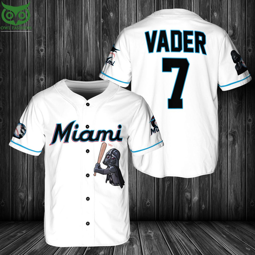 Miami Marlins Darth Vader Baseball Jersey
