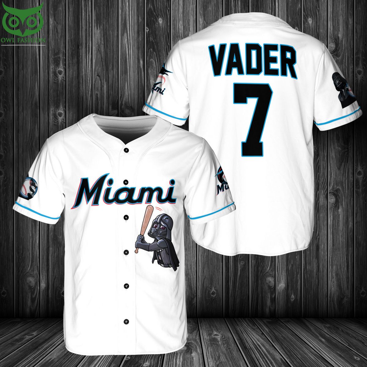 Miami Marlins Darth Vader Baseball Jersey