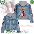 Michael Dance Moves smooth as Jean Denim Hood Jacket