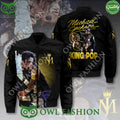 Michael Jackson The King of Pop Golden Line Black Bomber Jacket