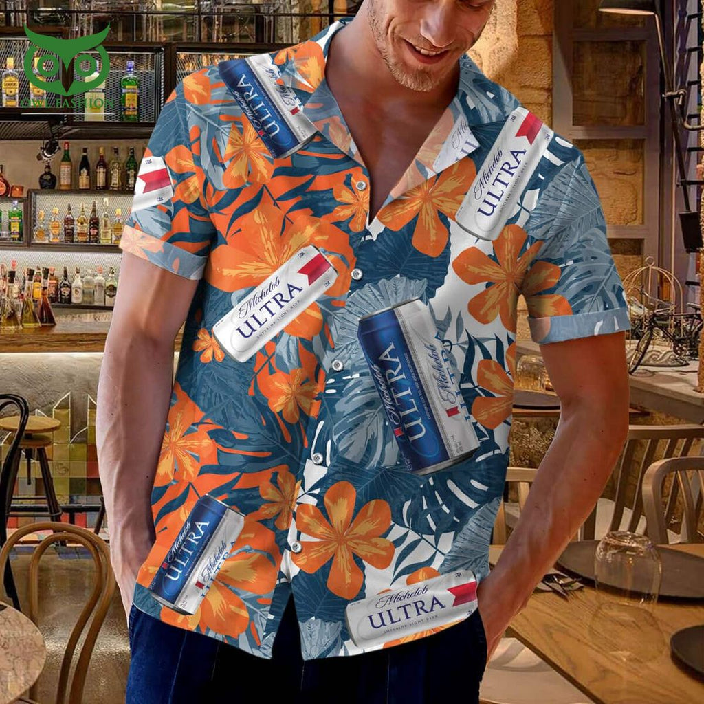 Michelob Ultra Beer Beach Lovers Gift Hawaiian Shirt