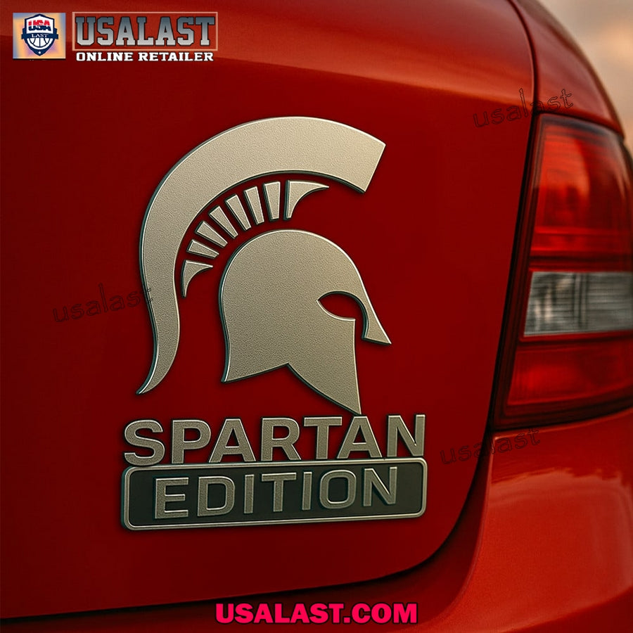 Michigan State Spartans Premium Car Emblem Custom 3D Badge