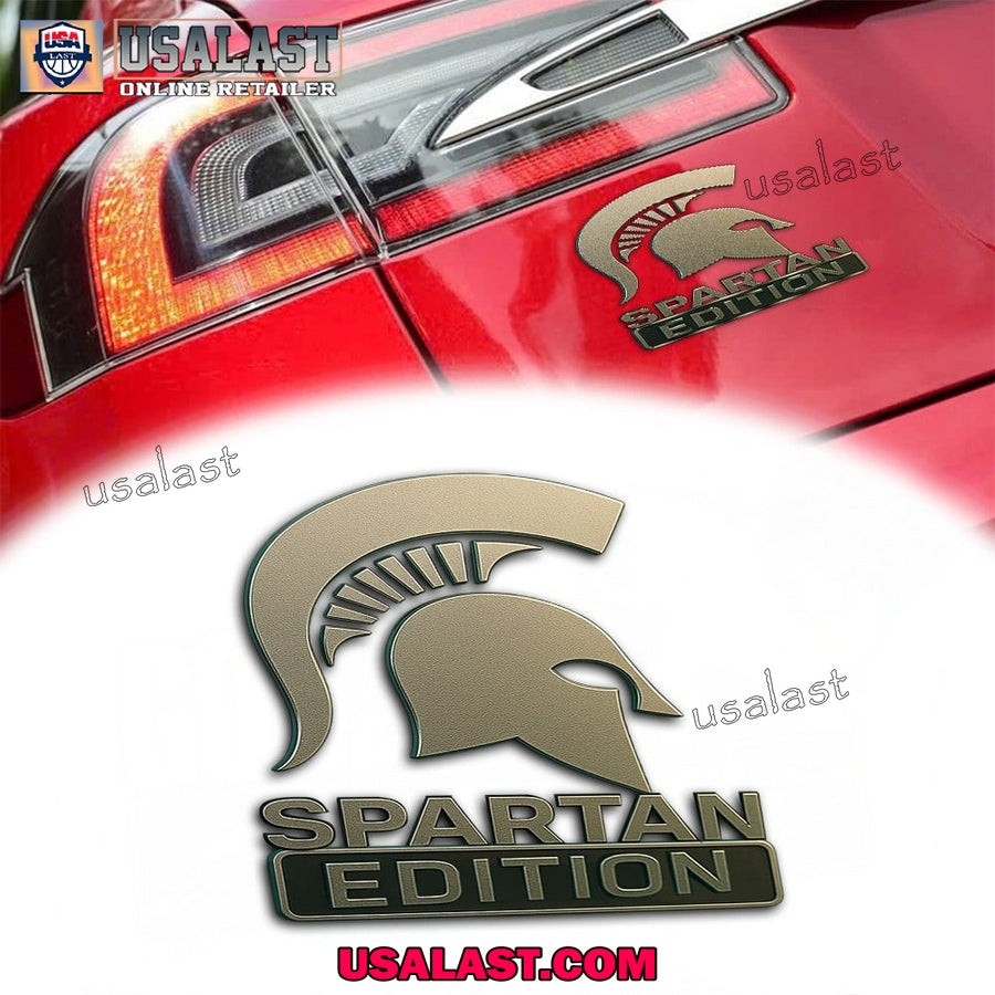 Michigan State Spartans Premium Car Emblem Custom 3D Badge